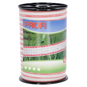 Corral Profi villanypásztor szalag, 200m, 12 mm, piros-fehér, 0.47ohm/m, 90 kg