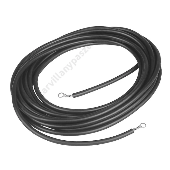Földkábel, 1,32mm átmérőjű vezetőszállal, 8m, egyszeresen szigetelt, csatlakozósaruval
