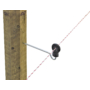 Kép 2/3 - Távtartós facsavros körszigetelő, vezetékhez, 22 cm, 10 db/cs, fekete, 44310